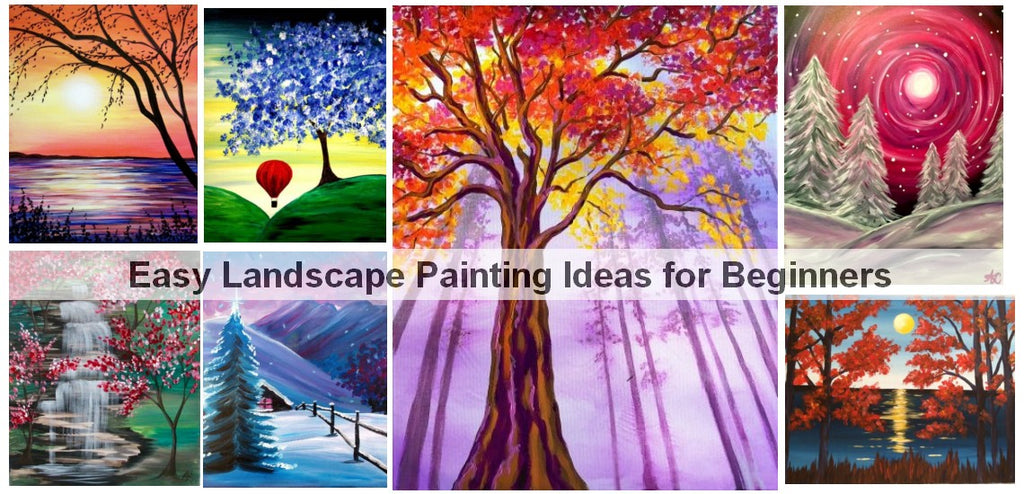 Easy Landscape Painting Ideas for Beginners, Easy Tree Painting Ideas, Easy DIY Painting Ideas, Simple Acrylic Painting Ideas for Beginners, Easy Canvas Painting Ideas
