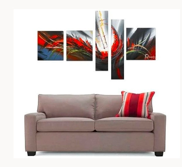 Contemporary Art, Buy Paintings Online, Simple Wall Art Paintings, Living Room Modern Wall Art, Modern Contemporary Art, Large Painting Behind Sofa, Acrylic Canvas Painting