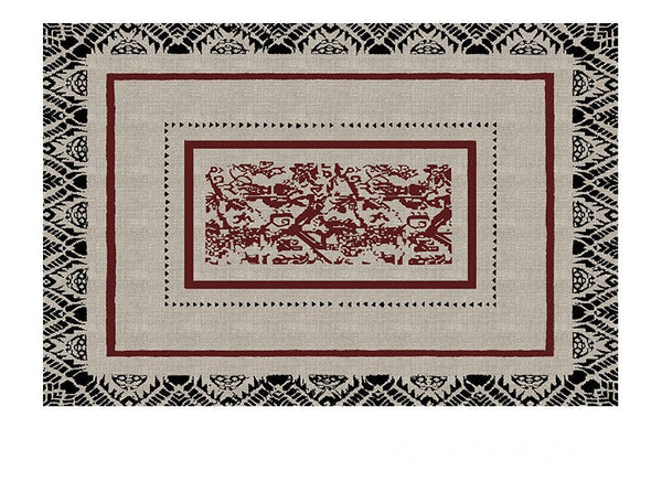 Dining Room Floor Rugs, Abstract Contemporary Rugs for Bedroom, Mid Century Area Rugs for Living Room, Elegant Modern Area Rugs under Sofa, Modern Carpets for Office-HomePaintingDecor