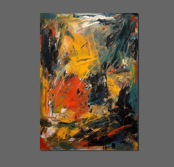 Acrylic Paintings on Canvas, Heavy Texture Painting, Buy Paintings Online, Large Paintings Behind Sofa, Large Painting for Living Room-HomePaintingDecor