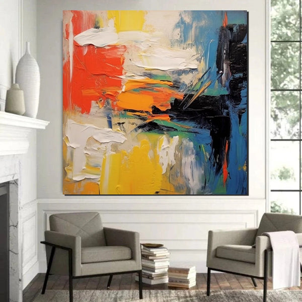 Extra Large Wall Art Paintings, Acrylic Painting for Dining Room, Modern Contemporary Abstract Artwork, Palette Knife Painting, Heavy Texutre Wall Art-HomePaintingDecor