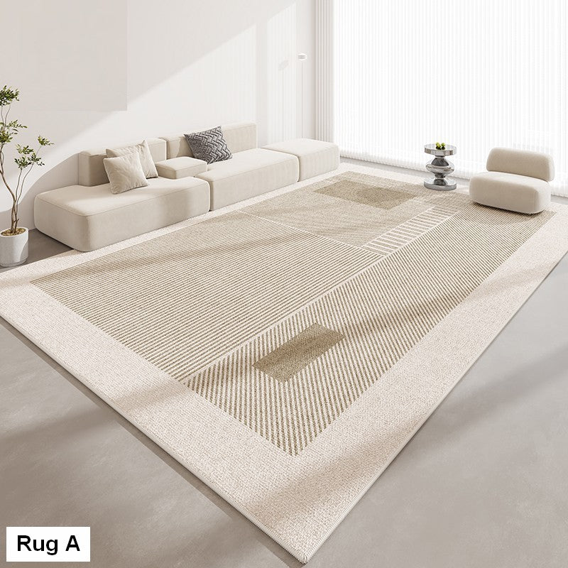 Abstract Contemporary Modern Rugs for Living Room, Extra Large Modern Rugs for Bedroom, Geometric Modern Rug Placement Ideas for Dining Room-HomePaintingDecor