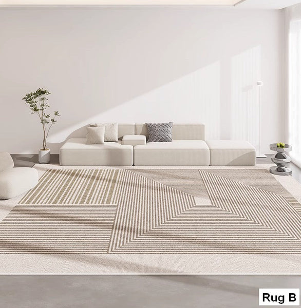 Unique Modern Rugs for Living Room, Contemporary Modern Rugs for Dining Room, Extra Large Modern Rugs for Bedroom-HomePaintingDecor