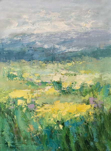 Large Acrylic Paintings for Bedroom, Abstract Landscape Painting, Bedroom Wall Art Paintings, Heavy Texture Canvas Art, Landscape Paintings for Living Room-HomePaintingDecor