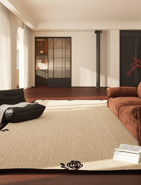 Contemporary Modern Rugs, Geometric Contemporary Rugs Next to Bed, Modern Rugs for Dining Room, Mid Century Area Rugs for Living Room-HomePaintingDecor