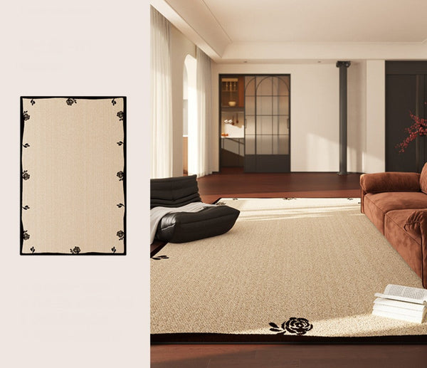 Contemporary Modern Rugs, Geometric Contemporary Rugs Next to Bed, Modern Rugs for Dining Room, Mid Century Area Rugs for Living Room-HomePaintingDecor