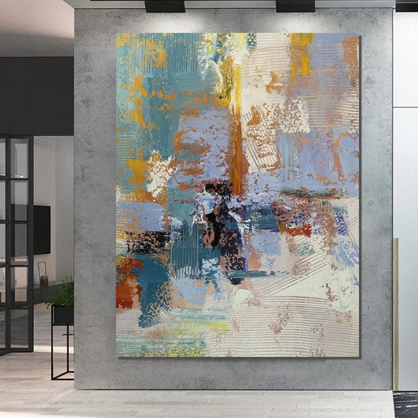Large Painting Behind Couch, Buy Abstract Painting Online, Simple Modern Art, Living Room Wall Art Paintings, Acrylic Abstract Paintings Behind Sofa-HomePaintingDecor