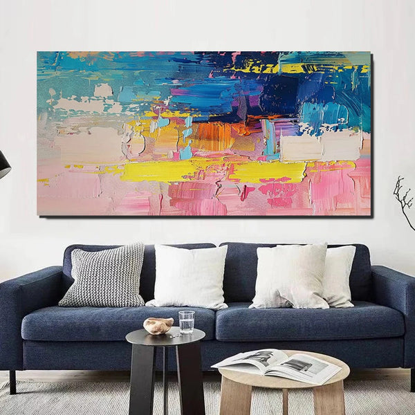 Abstract Wall Art for Bedroom, Modern Paintings for Living Room, Acrylic Painting on Canvas, Original Canvas Art, Simple Abstract Artwork-HomePaintingDecor