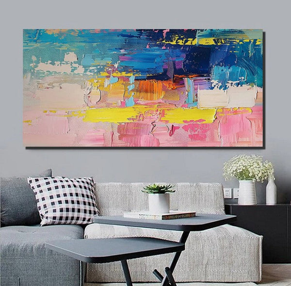 Abstract Wall Art for Bedroom, Modern Paintings for Living Room, Acrylic Painting on Canvas, Original Canvas Art, Simple Abstract Artwork-HomePaintingDecor