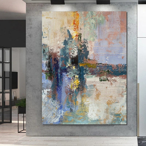 Living Room Acrylic Painting, Modern Wall Art Ideas for Dining Room, Large Canvas Painting, Contemporary Painting, Large Paintings for Bedroom-HomePaintingDecor