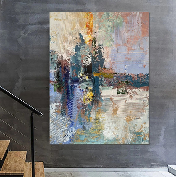 Living Room Acrylic Painting, Modern Wall Art Ideas for Dining Room, Large Canvas Painting, Contemporary Painting, Large Paintings for Bedroom-HomePaintingDecor