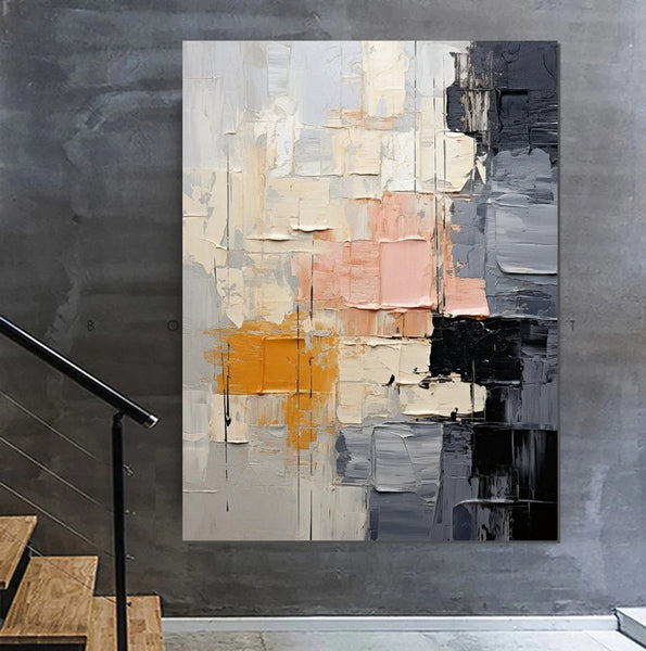 Living Room Wall Art Painting, Modern Contemporary Abstract Artwork, Palette Knife Paintings, Extra Large Acrylic Painting, Simple Modern Art-HomePaintingDecor