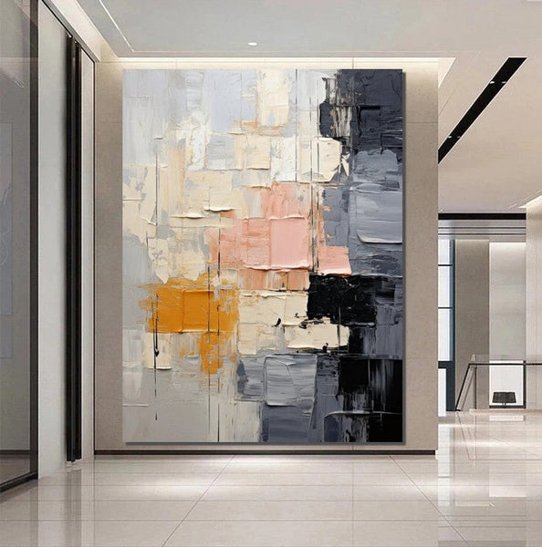 Living Room Wall Art Painting, Modern Contemporary Abstract Artwork, Palette Knife Paintings, Extra Large Acrylic Painting, Simple Modern Art-HomePaintingDecor