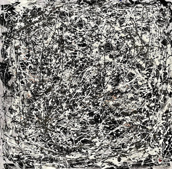 Modern Paintings for Dining Room, Hand Painted Wall Painting, Abstract Canvas Painting, Extra Large Abstract Artwork, Black Abstract Canas Art-HomePaintingDecor