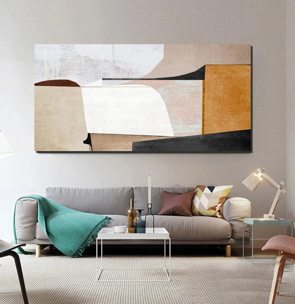 Simple Abstract Art, Original Acrylic Paintings, Hand Painted Canvas Art, Modern Paintings for Bedroom, Modern Living Room Art Ideas, Buy Art Online-HomePaintingDecor