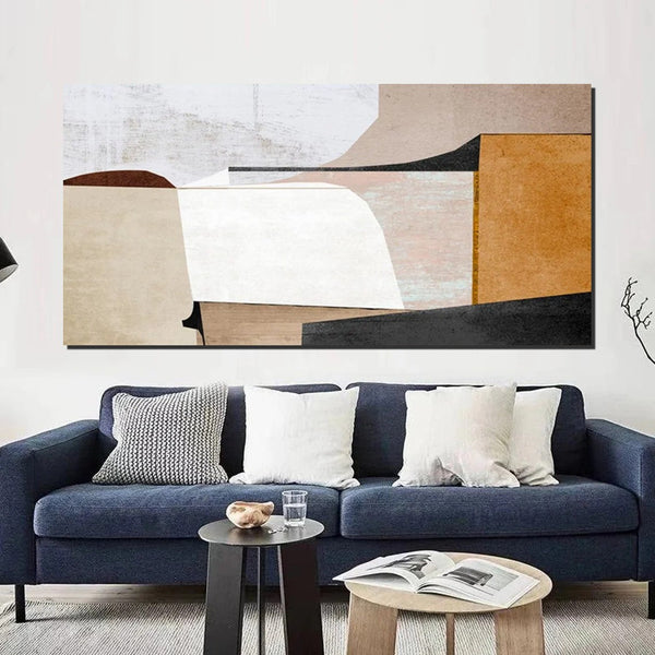 Simple Abstract Art, Original Acrylic Paintings, Hand Painted Canvas Art, Modern Paintings for Bedroom, Modern Living Room Art Ideas, Buy Art Online-HomePaintingDecor