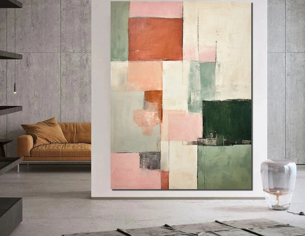 Modern Abstract Art for Bedroom, Hand Painted Wall Painting, Abstract Acrylic Wall Painting, Extra Large Paintings for Living Room, Simple Painting Ideas-HomePaintingDecor