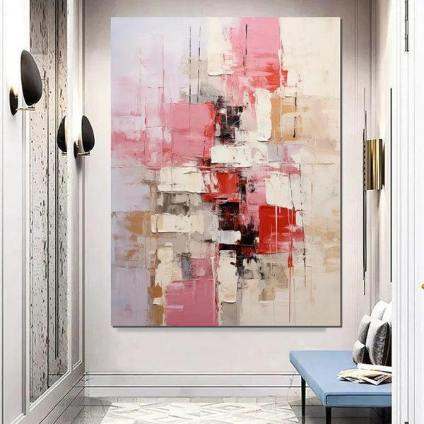 Bedroom Modern Wall Art Paintings, Palette Knife Paintings, Acrylic Paintings on Canvas, Abstract Painting for Living Room, Large Paintings Behind Sofa-HomePaintingDecor