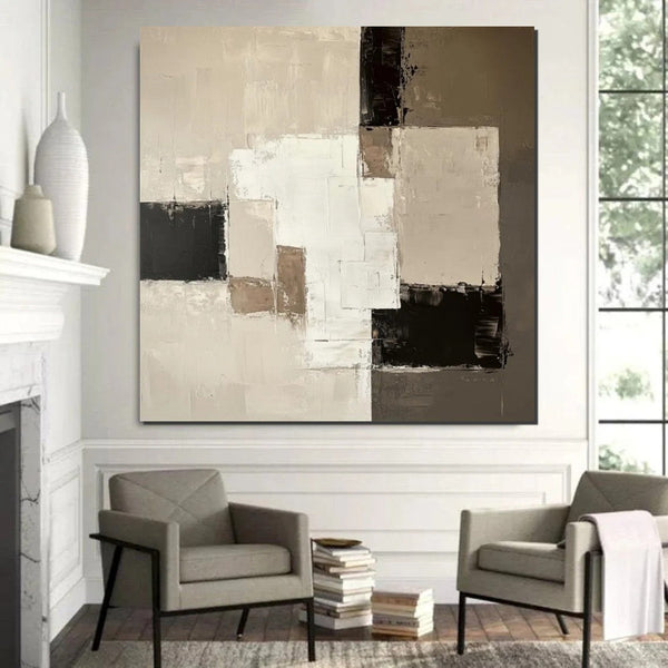 Canvas Painting for Living Room, Contemporary Abstract Artwork, Abstract Painting Ideas for Interior Design, Modern Wall Art Painting-HomePaintingDecor
