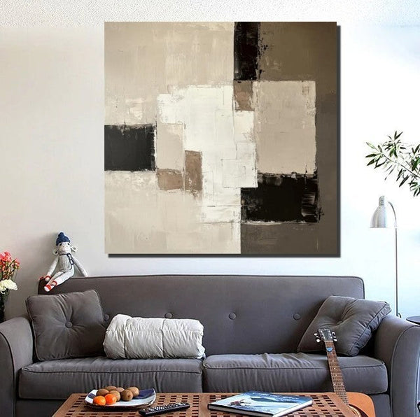 Canvas Painting for Living Room, Contemporary Abstract Artwork, Abstract Painting Ideas for Interior Design, Modern Wall Art Painting-HomePaintingDecor