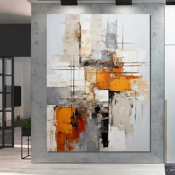 Bedroom Wall Art Paintings, Large Painting on Canvas, Acrylic Abstract Paintings, Buy Abstract Painting Online, Simple Modern Art-HomePaintingDecor
