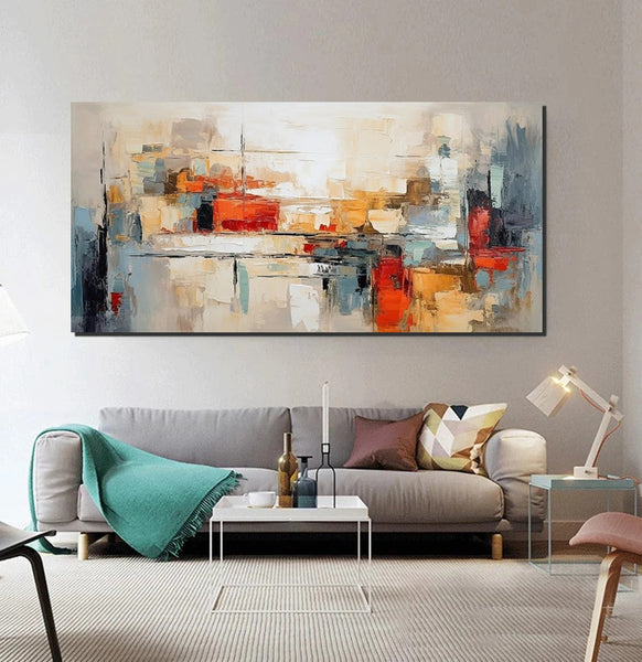 Original Abstract Art, Hand Painted Canvas Art, Modern Paintings for Living Room, Canvas Paintings for Bedroom, Heavy Texture Paintings-HomePaintingDecor