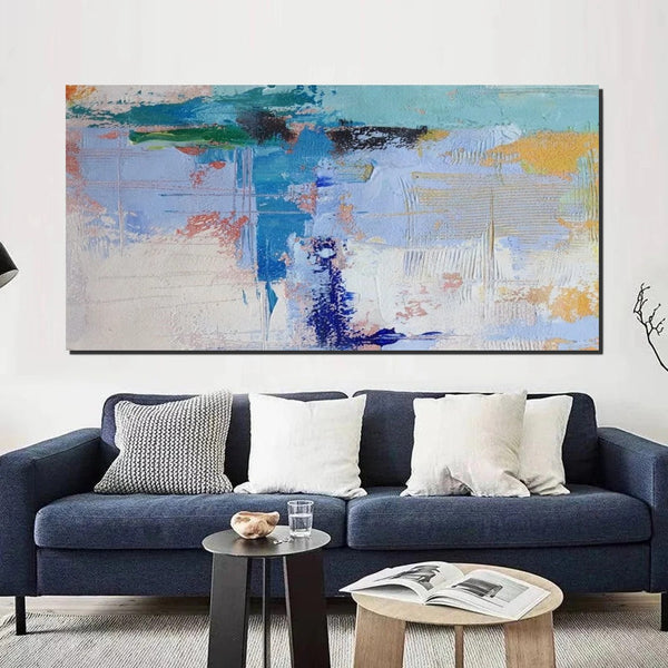 Oversized Abstract Artwork, Modern Canvas Paintings for Bedroom, Extra Large Paintings for Living Room, Abstract Wall Art Paintings, Simple Modern Art-HomePaintingDecor