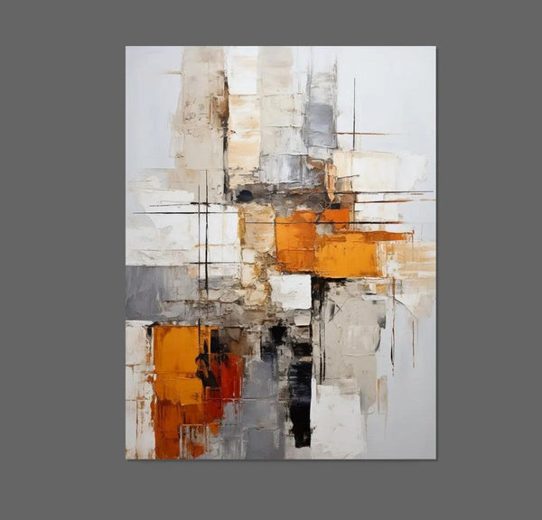 Bedroom Wall Art Paintings, Large Painting on Canvas, Acrylic Abstract Paintings, Buy Abstract Painting Online, Simple Modern Art-HomePaintingDecor