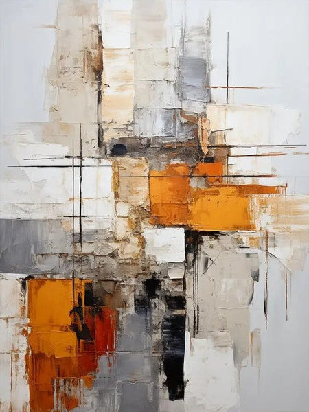 Bedroom Wall Art Paintings, Large Painting on Canvas, Acrylic Abstract Paintings, Buy Abstract Painting Online, Simple Modern Art-HomePaintingDecor