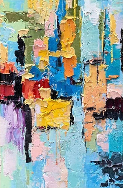 Abstract Acrylic Wall Painting, Extra Large Paintings for Living Room, Modern Abstract Art for Bedroom, Simple Painting Ideas, Hand Painted Wall Painting-HomePaintingDecor