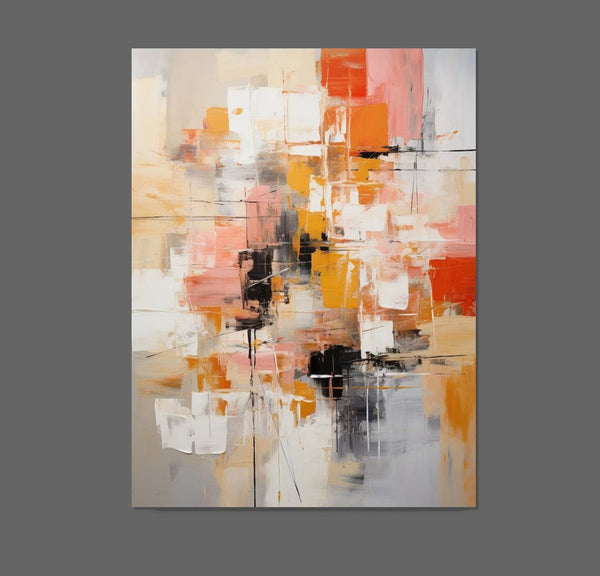 Extra Large Acrylic Painting, Simple Modern Art, Living Room Wall Art Painting, Modern Contemporary Abstract Artwork, Palette Knife Paintings-HomePaintingDecor