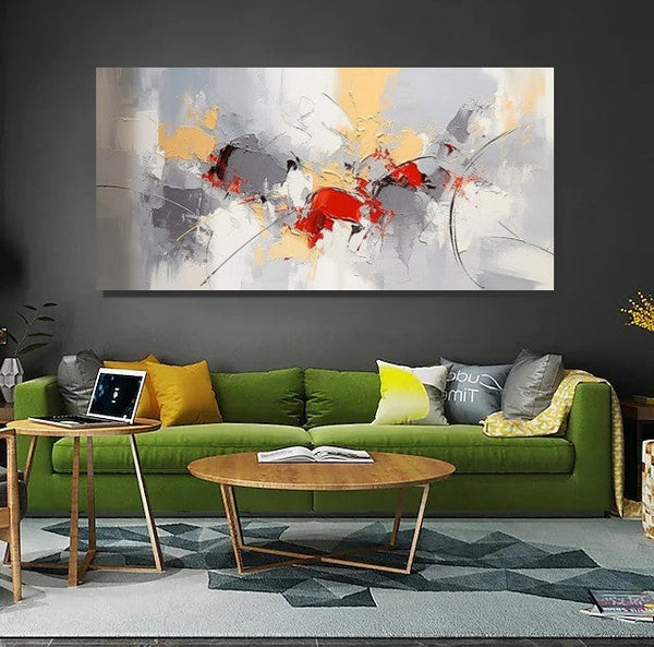 Hand Painted Canvas Art, Modern Paintings for Bedroom, Modern Living Room Art Ideas, Buy Art Online, Simple Abstract Art, Original Acrylic Paintings-HomePaintingDecor