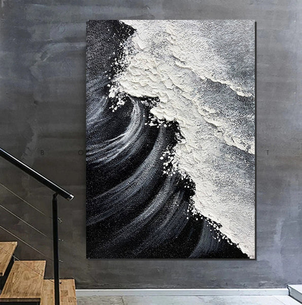 Heavy Texture Acrylic Paintings, Canvas Painting Ideas for Bedroom, Large Abstract Canvas Paintings, Hand Painted Wall Painting-HomePaintingDecor