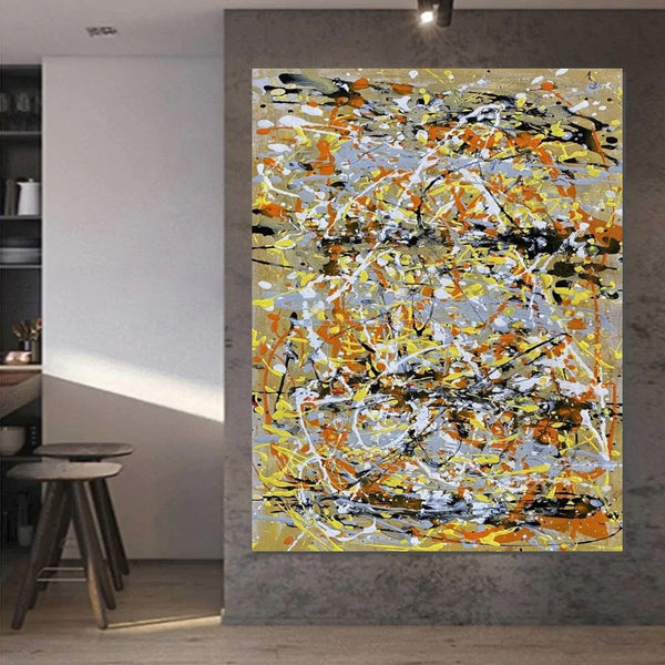 Hand Painted Canvas Art, Modern Paintings for Dining Room, Bedroom Wall Art Ideas, Simple Modern Art, Contemporary Modern Wall Art Paintings-HomePaintingDecor