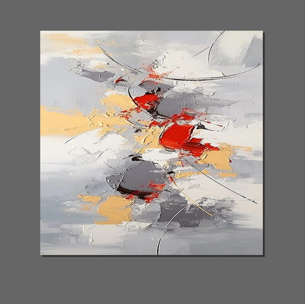 Canvas Paintings for Living Room, Large Wall Art for Bedroom, Simple Modern Art, Contemporary Art on Canvas, Hand Painted Heavy Texture Paintings-HomePaintingDecor