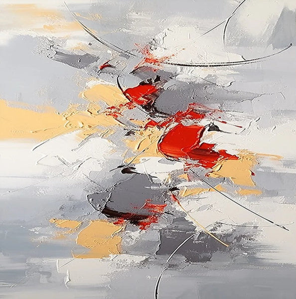 Canvas Paintings for Living Room, Large Wall Art for Bedroom, Simple Modern Art, Contemporary Art on Canvas, Hand Painted Heavy Texture Paintings-HomePaintingDecor