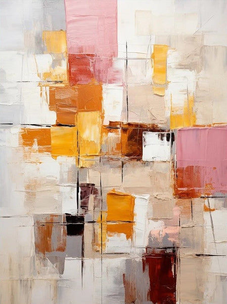 Modern Paintings for Dining Room, Hand Painted Canvas Art, Bedroom Wall Art Ideas, Simple Modern Art, Contemporary Modern Wall Art Paintings-HomePaintingDecor