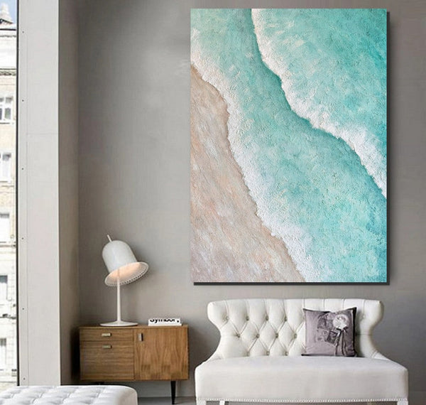Large Painting on Canvas, Living Room Wall Art Paintings, Buy Paintings Online, Simple Acrylic Painting Ideas, Acrylic Abstract Painting Behind Couch-HomePaintingDecor