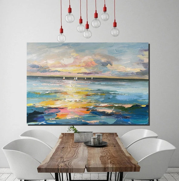 Abstract Canvas Painting, Extra Large Abstract Artwork, Modern Paintings for Dining Room, Hand Painted Canvas Art, Oversized Large Wall Art-HomePaintingDecor