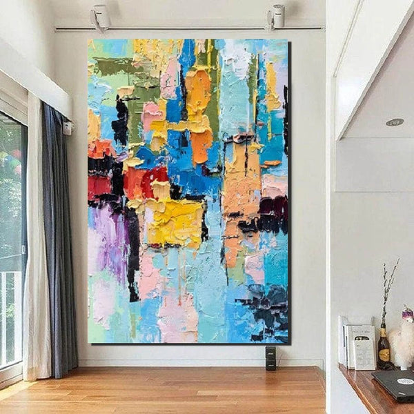 Abstract Acrylic Wall Painting, Extra Large Paintings for Living Room, Modern Abstract Art for Bedroom, Simple Painting Ideas, Hand Painted Wall Painting-HomePaintingDecor