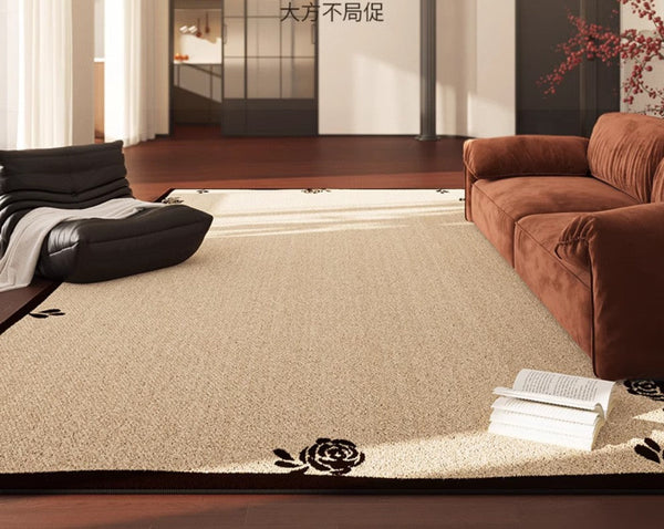 Contemporary Modern Rugs, Geometric Contemporary Rugs Next to Bed, Modern Rugs for Dining Room, Mid Century Area Rugs for Living Room-HomePaintingDecor