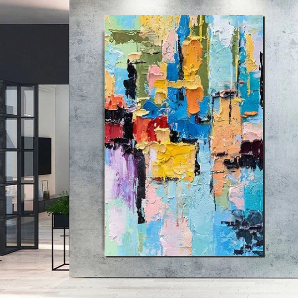 Abstract Acrylic Wall Painting, Extra Large Paintings for Living Room, Modern Abstract Art for Bedroom, Simple Painting Ideas, Hand Painted Wall Painting-HomePaintingDecor