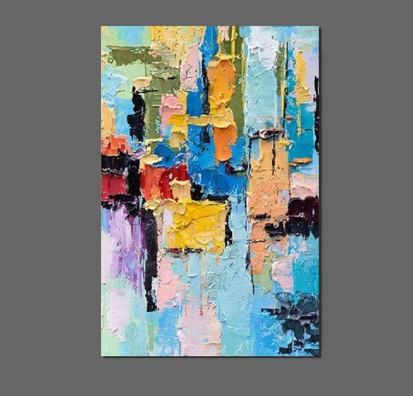 Abstract Acrylic Wall Painting, Extra Large Paintings for Living Room, Modern Abstract Art for Bedroom, Simple Painting Ideas, Hand Painted Wall Painting-HomePaintingDecor