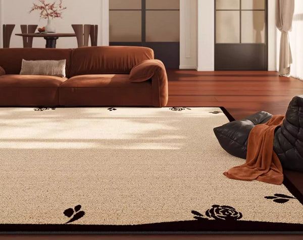 Contemporary Modern Rugs, Geometric Contemporary Rugs Next to Bed, Modern Rugs for Dining Room, Mid Century Area Rugs for Living Room-HomePaintingDecor