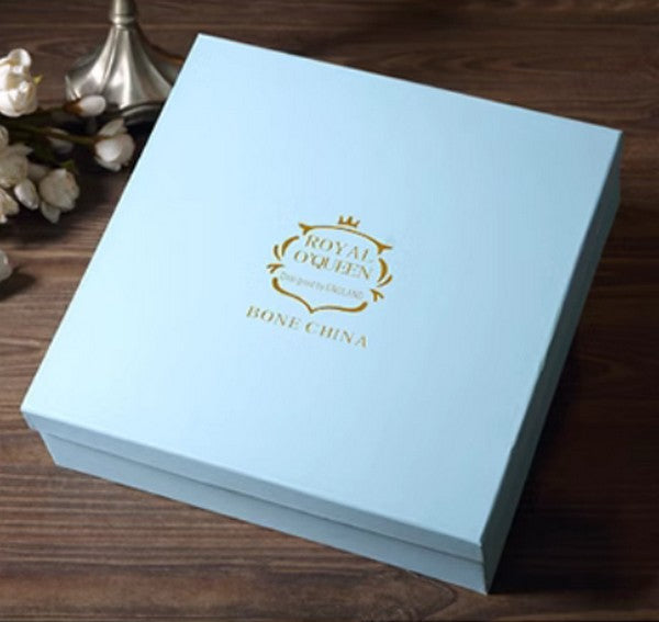 White Bone China Porcelain Tea Cup Set, Elegant British Tea Cup and Saucer in Gift Box, Unique British Ceramic Coffee Cups for Afternoon Tea-HomePaintingDecor