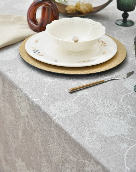 Rustic Table Covers for Kitchen, Country Farmhouse Tablecloth, Square Tablecloth for Round Table, Large Rectangle Tablecloth for Dining Room Table-HomePaintingDecor