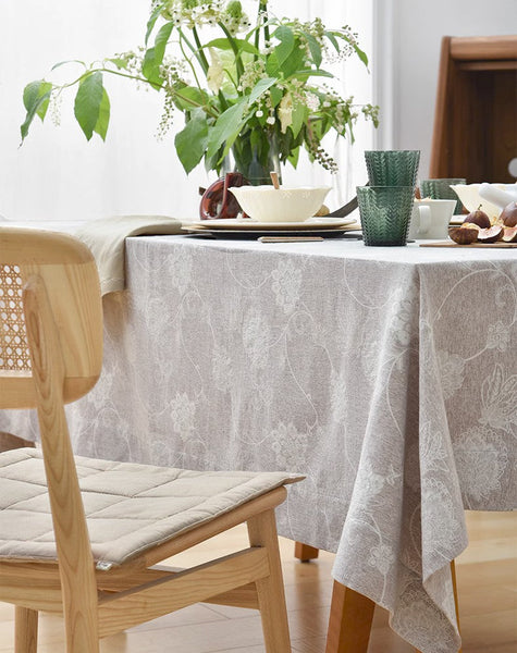 Rustic Table Covers for Kitchen, Country Farmhouse Tablecloth, Square Tablecloth for Round Table, Large Rectangle Tablecloth for Dining Room Table-HomePaintingDecor
