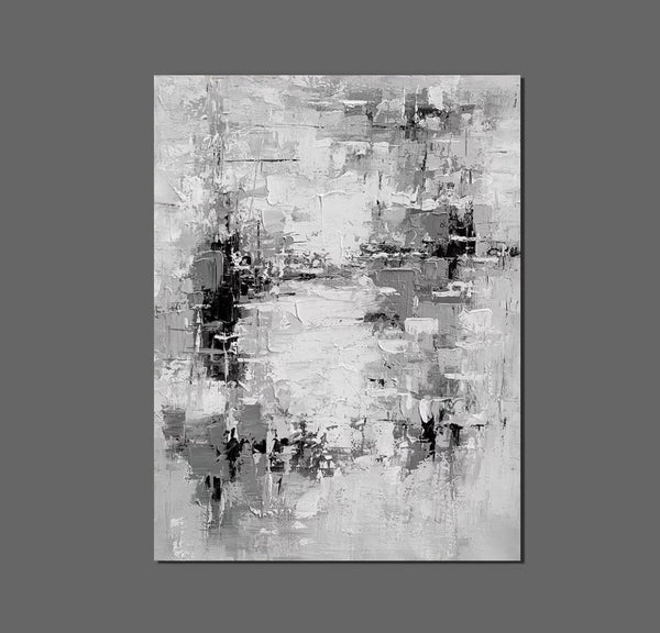 Acrylic Paintings on Canvas, Palette Knife Paintings, Large Paintings Behind Sofa, Abstract Painting for Living Room, Bedroom Modern Wall Art Paintings-HomePaintingDecor