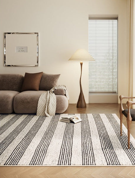 Contemporary Modern Rugs for Bedroom, Geometric Modern Rugs for Sale, Modern Rug Placement Ideas for Living Room, Abstract Rugs for Dining Room-HomePaintingDecor