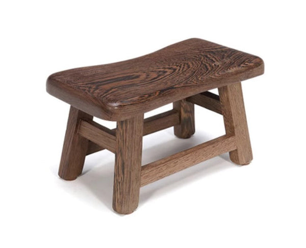 Wenge Wood Stool, Children's Wooden Stool, Shoe-changing Stool, Solid Wood low Stool, Sofa Stool, Dining Table Stool-HomePaintingDecor